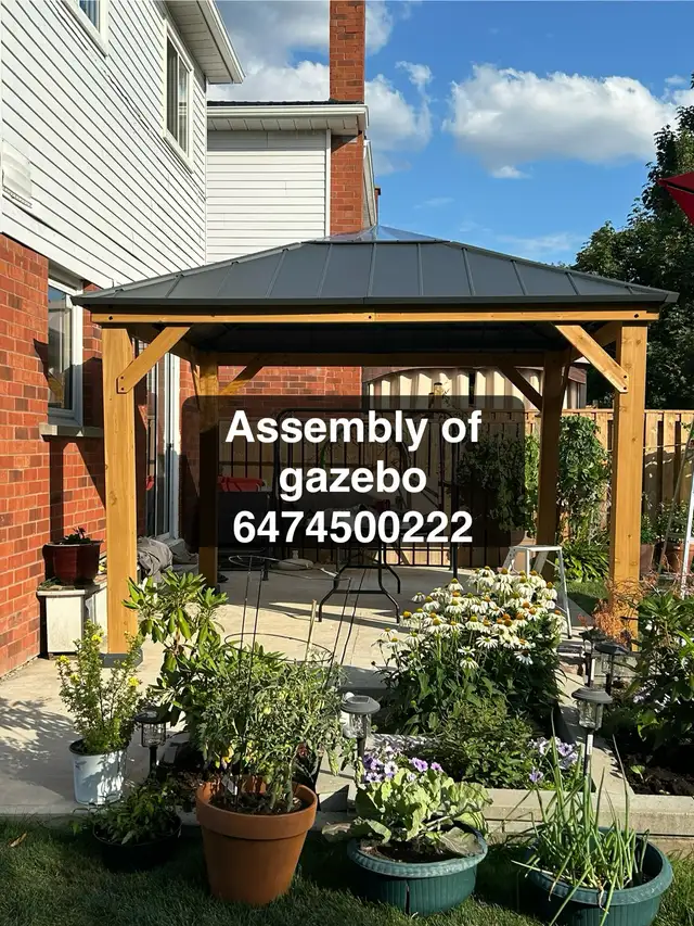 assembly of gazebo in Patio & Garden Furniture in Mississauga / Peel Region - Image 2
