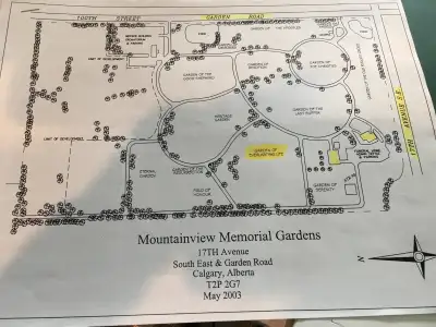 TWO BURIAL PLOTS, MOUNTAINVIEW MEMORIAL GARDENS, 17 AVE SE&GARDEN RD. CALGARY, PRIME LOCATION, LOT 4...