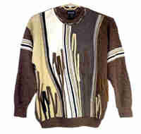 Vintage TOSANI pull over crewneck sweater, 3D Coogi style