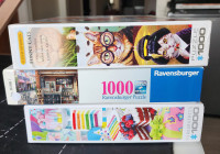 13 casse-têtes Eurographics et Ravensburger - 1000 mcx