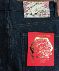 Naked & Famous Chinese New Year Rooster Super Skinny Guy Size 32