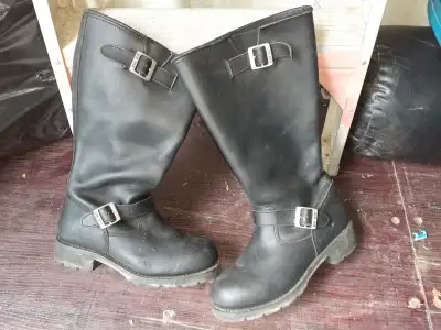 Harley Davidson Leather Riding Boots - Cat Steel Toe - 10.5 - 11, View more