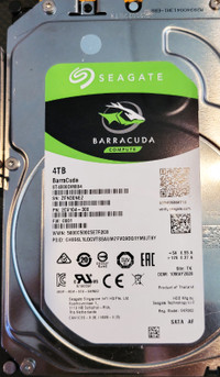 SEAGATE BARRACUDA 4 TB Internal Hard Drive with Case