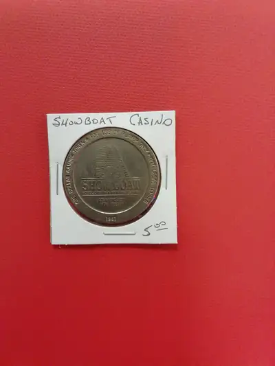 Showboat Casino 1987 coin No Offers No Trades Thank You Please Visit Us: B and W COINS Coin Shop in...