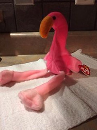 TY Beanie Baby Pinky the Flamingo - Retired