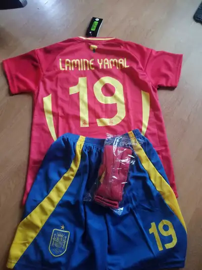 Spain Lamine Yamal #19 Kids Soccer Set, View more