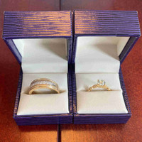 Engagement Ring & Men’s Wedding Ring