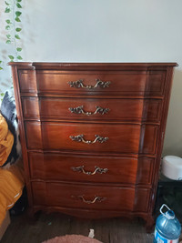 Solid wood 5-drawer dresser - $100 OBO