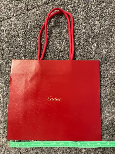 Cartier boutique designer gift bag paper bag shopping bag watch , View more