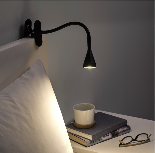 Ikea NÄVLINGE LED clamp spotlight, black in Indoor Lighting & Fans in City of Toronto - Image 2