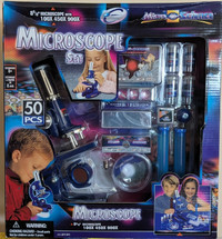 50 PCS MICROSCOPE SET (de Micro Science, jouet pour enfant)