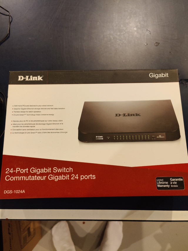 D-Link DSG-1024A 24 Port gigabit switch in Networking in Edmonton