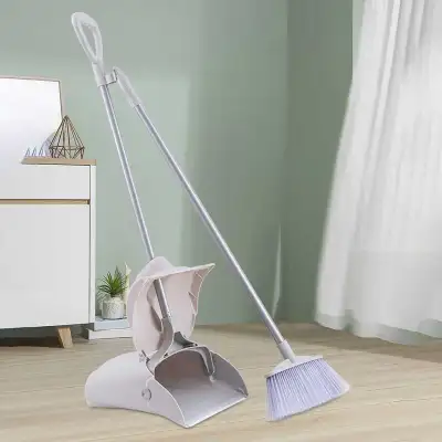 New broom and dustpan set designed for easy and efficient floor , View more