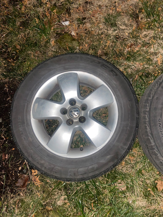 VW OEM RIMS 15 INCH ON 196/65/R15 SUMMER TIRES | Pneus et jantes ...