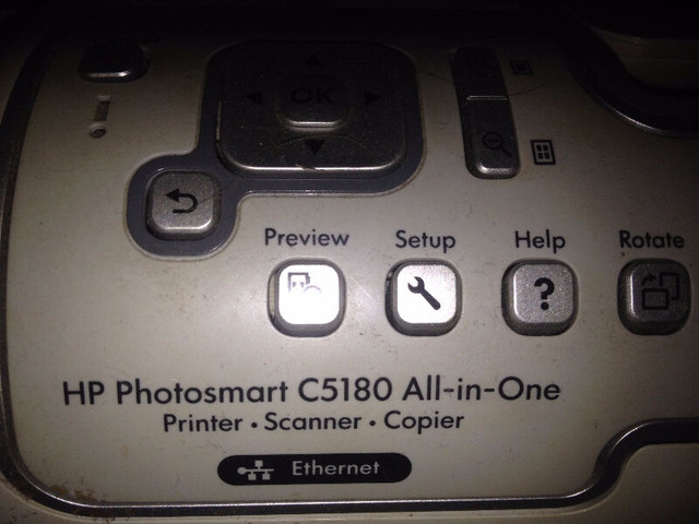 hp photosmart c5180 all in one in Printers, Scanners & Fax in Vernon