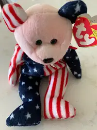 Rare- Beanie Baby - "Spangle"- 1999 (pink face)