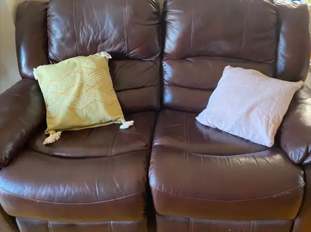 Brown Leather Recliner Sofa63735878063489120