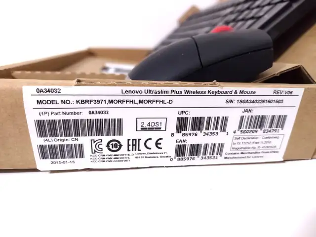 Lenovo KBRF3971 Ultraslim Plus Wireless Keyboard $ Mouse in Mice, Keyboards & Webcams in Kitchener / Waterloo - Image 5