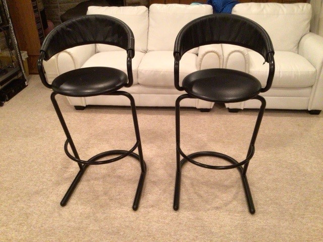 Two Swivelling Bar Stools in Chairs & Recliners in Winnipeg