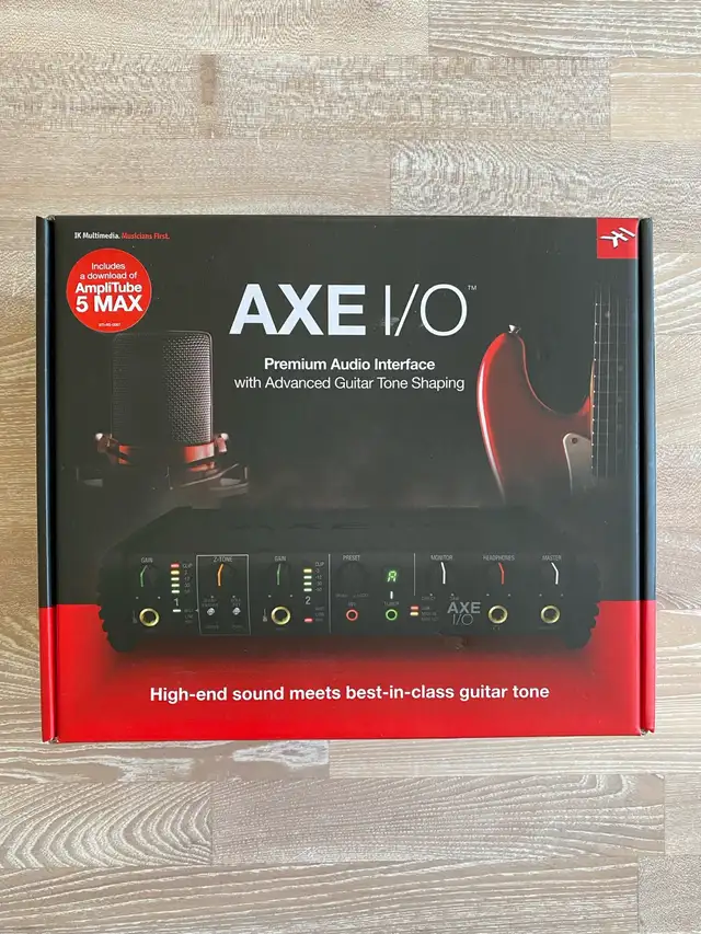Like New IK Multimedia AXE I/O + AmpliTube 5 Max Bundle in Pro Audio & Recording Equipment in Calgary - Image 3