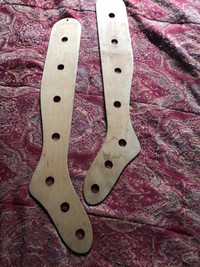 Antique Wooden stocking stretchers - pair