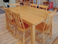 Solid Wood Table and Chairs 