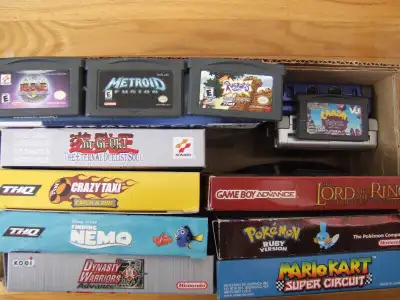 *Excellent condition Gameboy Advance SP Games*Original owner, View more
