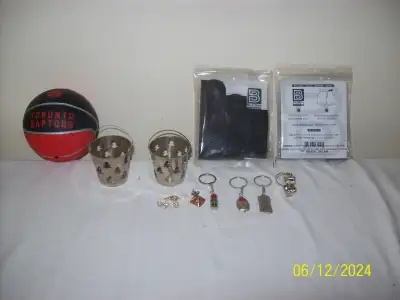 here i have for you is a set of 5 different items. 1- Mini Raptors Basket Ball. 2- Traffic light & k...