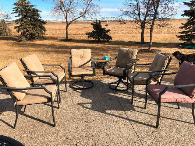 Patio Chairs with cushions in Patio & Garden Furniture in Lethbridge