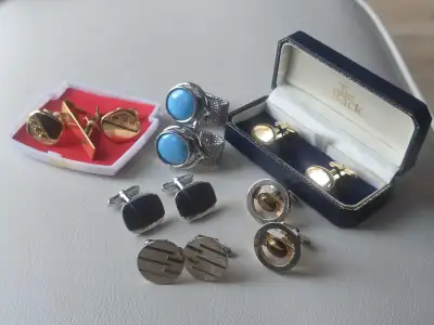 Vintage Cuff Links Lot, View more