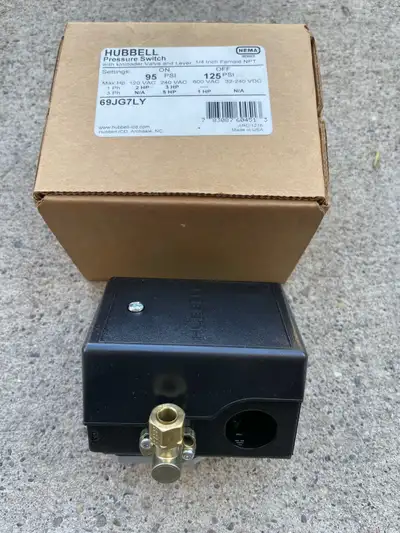 Air compressor pressure switches NEW, View more