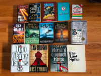 Books - Tom Clancy, Dan Brown, Bernard Cornwell, John Grisham...