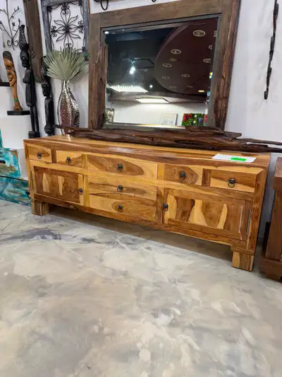 ✅Liquidation:Buffet bois de rose, Bahut,crédence multimédia Inde, View more