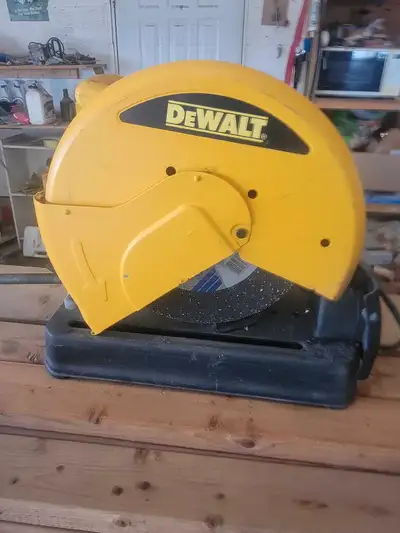 14" Dewalt metal chop saw, good shape, don't use anymore. $175