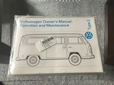 RARE NOS VW TYPE 2 BUS OWNERS MANUAL. Shipping Available.