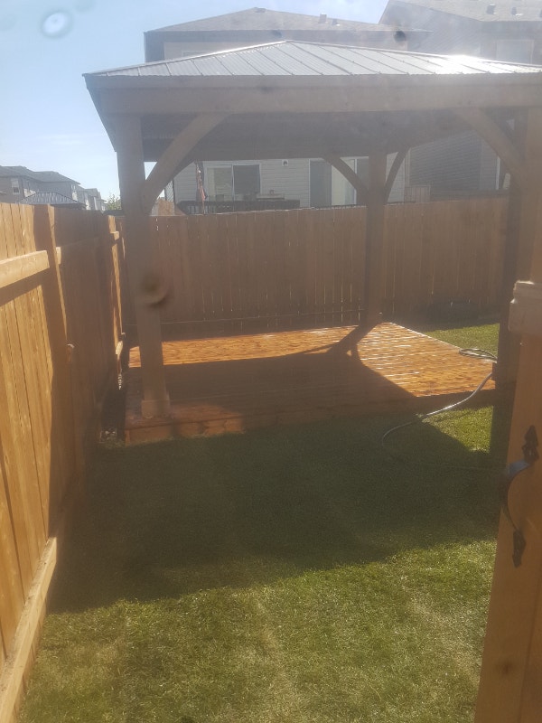 GAZEBO'S, SOD, DECKS AND FENCES Fence, Deck, Railing & Siding Calgary Kijiji