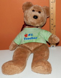 TY Beanie Buddy Toy - Curly - #1 Teacher shirt
