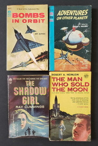 Vintage science fiction paperback books 4 for $19