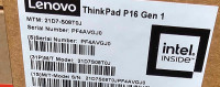 Lenovo P16 gen 1 laptop new in box. Sealed