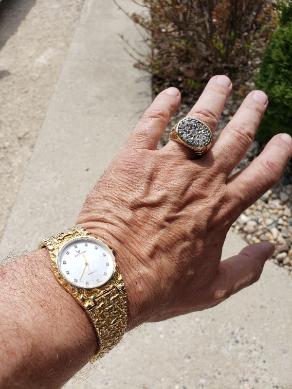 Men's custom gold diamond ring Jewellery & Watches Winnipeg Kijiji