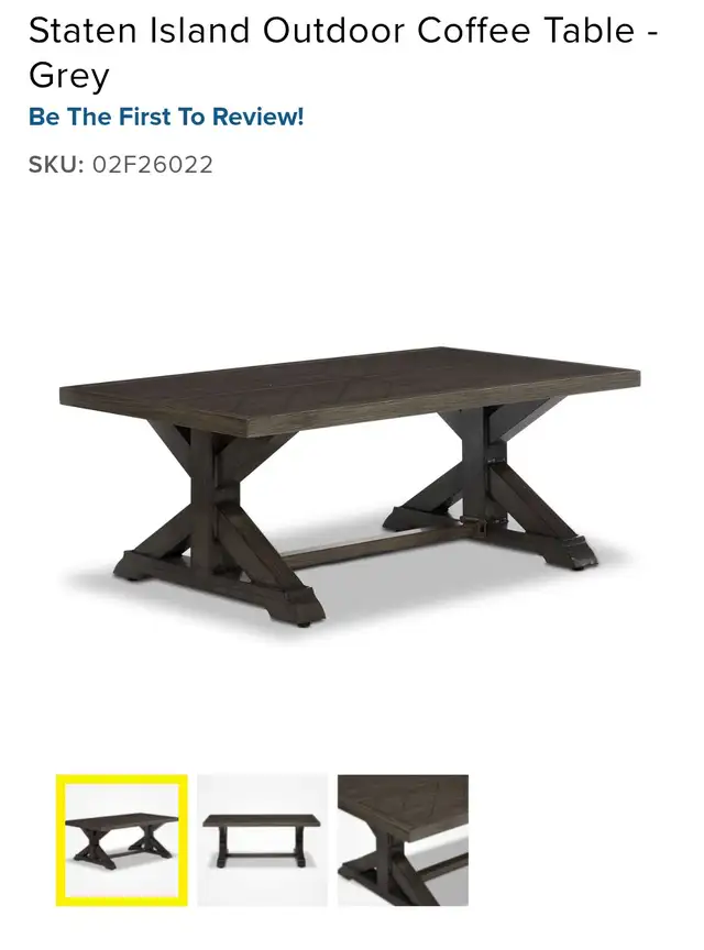 3 seater patio seater with matching coffee table and mat in Couches & Futons in Hamilton - Image 4