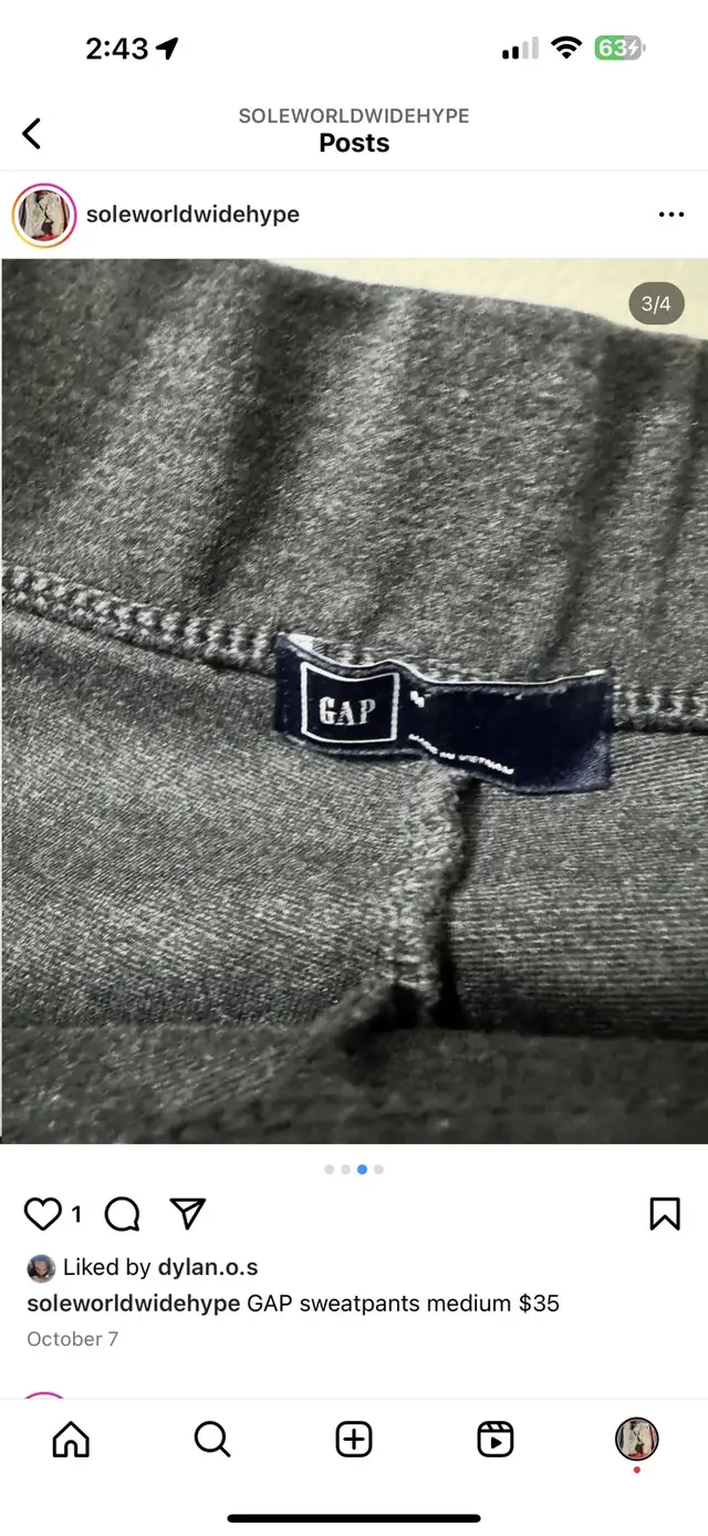 GAP sweatpants medium $35 in Women's - Bottoms in City of Toronto - Image 4
