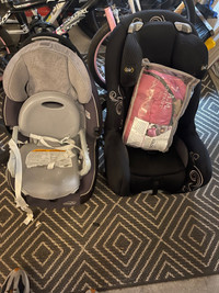 2 Car seats, booster and winter baby cover for stroller 