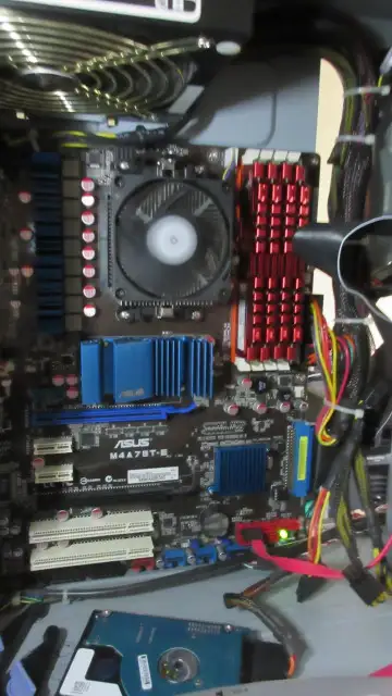 ASUS DDR3/HDMI Motherboard + AMD dual core CPU + CPU fan, View more
