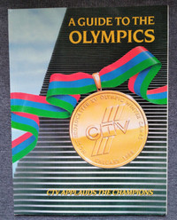 Vintage CTV television  Guide to the 1988 Calgary Olympics Book