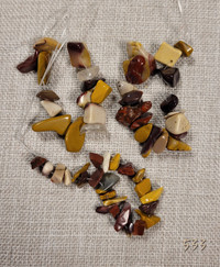 Pièces de 5 -10mm mokaïte "Mookaïte" Tumbled beads, mokaite.
