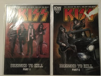 KISS IDW comics, Dressed to kill parts 1 and 2,  "A" covers