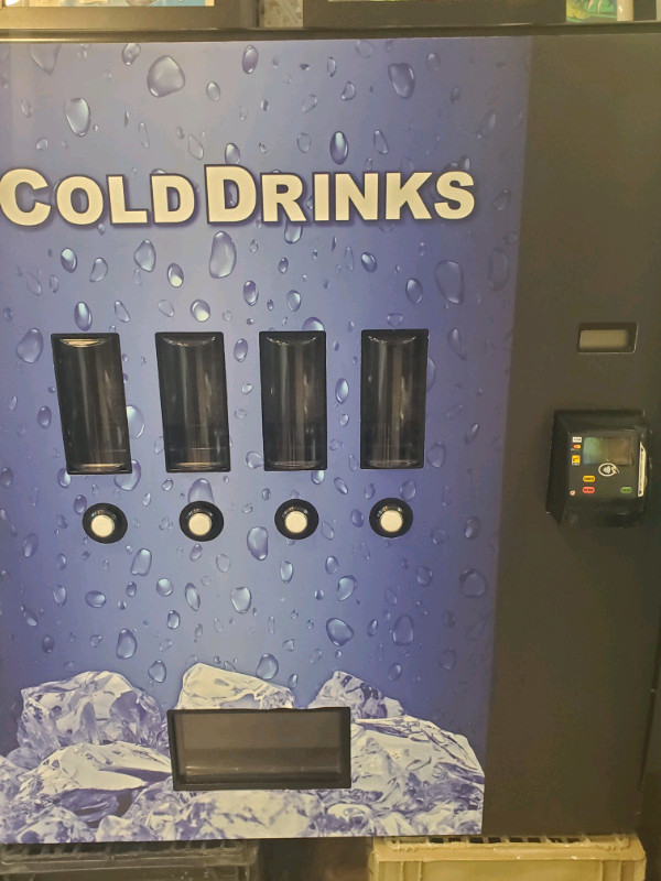 DEBIT/CREDIT TAP ACCEPTED COLD DRINK DISPENSER. 3 AVAILABLE. in Other Business & Industrial in Hamilton