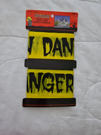 Vintage Halloween Danger Tape decoration