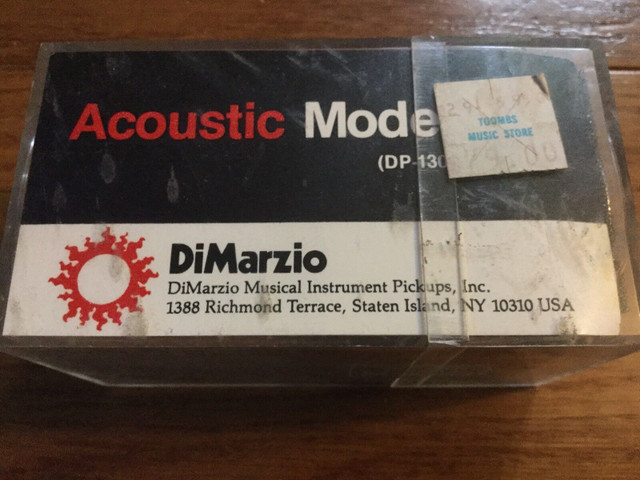 DIMARZIO DP-130 ACOUSTIC GUITAR PICKUP in Amps & Pedals in Moncton